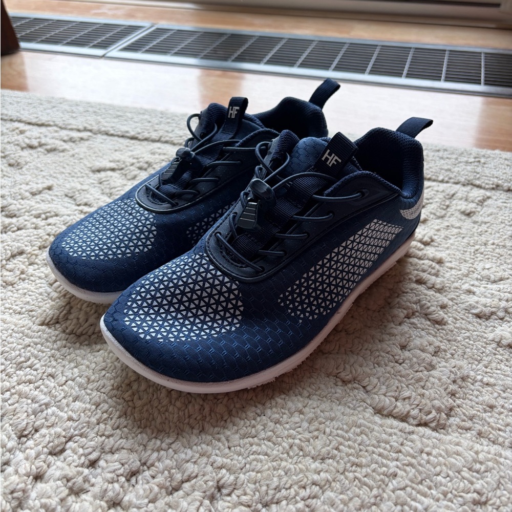 HF Women’s Navy Athletic Sneakers with Reflective Detailing